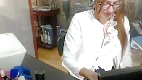 Hot chick masturbates at work 3 Hot chick masturbates at work 3