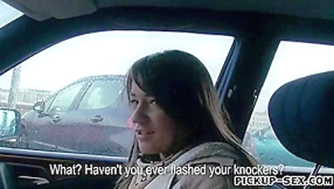 Czech girl Antonia Sainz picked up and pussy railed for cash