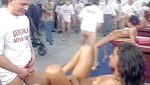 Public sex orgy with hot babes in a huge warehouse Public sex orgy with hot babes in a huge warehouse
