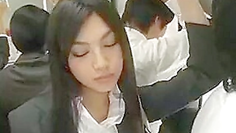 horny Japanese girl sexual harassment to a man on train horny Japanese girl sexual harassment to a man on train
