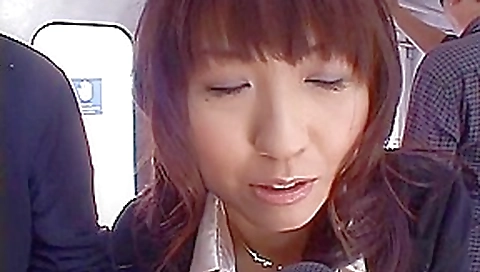 Misato Kuninaka in fishnet stockings in a subway fucking Misato Kuninaka in fishnet stockings in a subway fucking