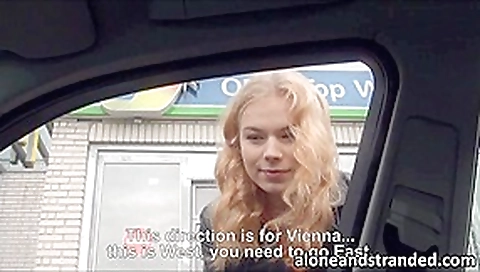 Blonde teen 18+ Nishe enjoying a road fuck Blonde teen 18+ Nishe enjoying a road fuck