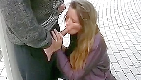 Amateur Blowjob on the Street Amateur Blowjob on the Street